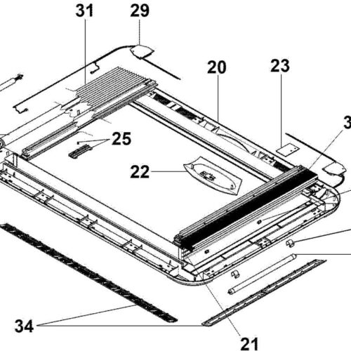 Leuchtstoffröhre - Dometic Ersatzteil Nr. 4460000174 - für Heki 3/3plus, 12V/8W