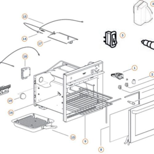 Brenner Kit - Thetford Ersatzteil-Nr. SSPA0191 - für Backofen Duplex MK3-4/SOG7