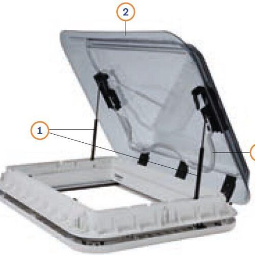 Bügelsatz für Quipon Sky Dachhaube, 700x500mm