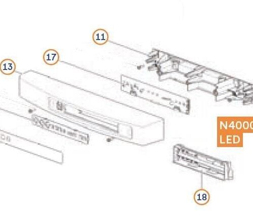 Halter Bedienteil - Thetford Ersatzteil Nr. 690806 - für Kühlschrank Serie N