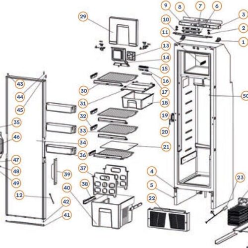 Gehäuse - Thetford Ersatzteil Nr. 692774 - für Kühlschrank T2138 Kompressor