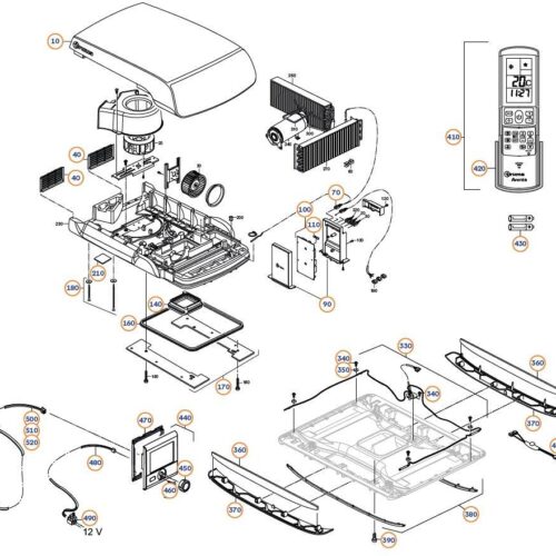 Montageplattensatz - Truma Ersatzteil Nr. 40091-00710 - passend zu Aventa eco