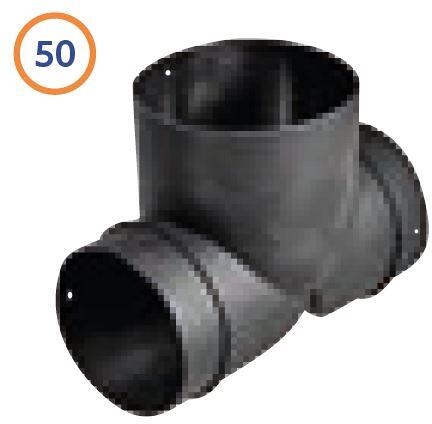 T-Stück 80, schwarz - Truma Ersatzteil Nr. 39541-01 - passend zu Truma VarioHeat