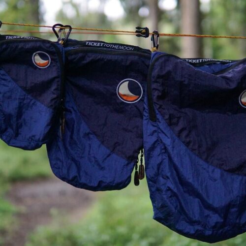 Ticket to the Moon Travel Cube Hängematten-Organizer Set, 3-teilig, royal blue/navy blue