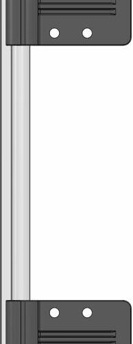 Ilse Technik Wandanschlussschiene inkl. Tischaufnahme, 50cm