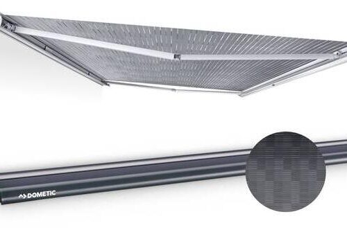 Dometic Perfect Roof 2500 Markise anthrazit, 450x275cm, Horizon Grey, 12V-Motor