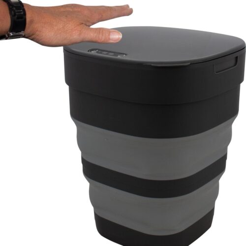 Eurotrail Abfalleimer mit Sensor, faltbar, 8,5L