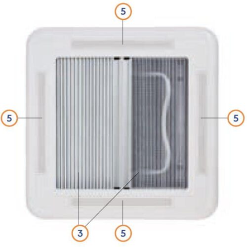 Lüftungsgittersatz für Quipon Sky Dachhaube, 40x40cm