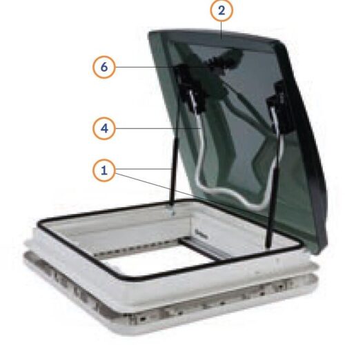 Verschluss für Quipon Sky Dachhaube, 40x40cm