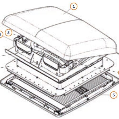 Bügel - Maxxair Ersatzteilnummer 4000520 - für Skymaxx, 40x40cm