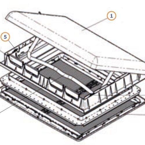 Bügel - Maxxair Ersatzteilnummer 4000640 - für Skymaxx, 70x50cm