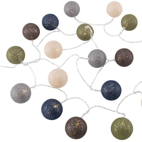Outwell Alpha Baumwollkugel-Lichterkette, 20 LEDs