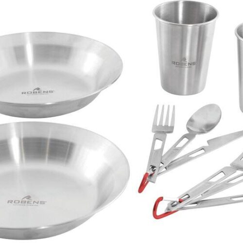 Robens Sierra Geschirrset, Edelstahl, 10-teilig