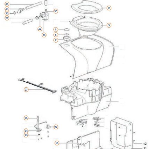 Kabelbaum - Thetford Ersatzteil-Nr. 90722 - für C503L