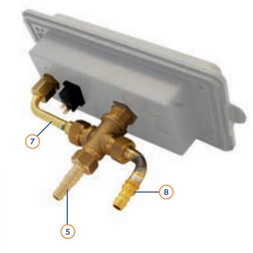 Anschlussrohr - Reich Ersatzteil-Nr. 705001 - für Versorgungsklappe