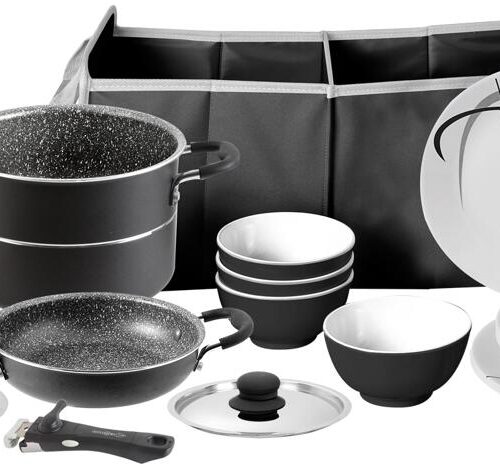 Brunner Mepo Serenade Kochset mit Faltbox, 24-teilig