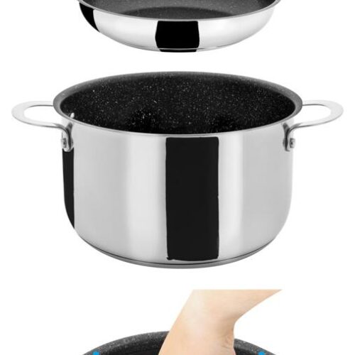 Brunner Academy Vacum Kochtopfset, Edelstahl, 6-teilig