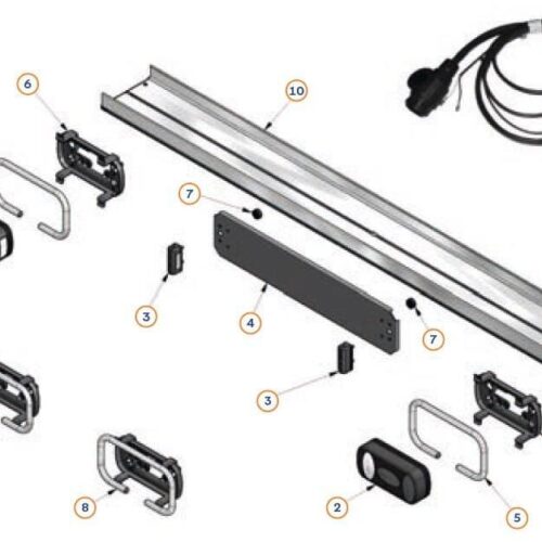 Halterung für Heckleuchte - Weih-tec Ersatzteil Nr. 88100.232 - für Lastenträger ab 04/2016