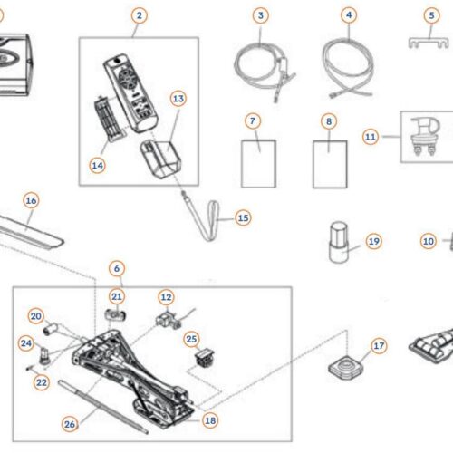 ET-Schlüsseladapter, 19mm - AL-KO Ersatzteil-Nr. 1804611 - 6kt, für UP4-ESS1