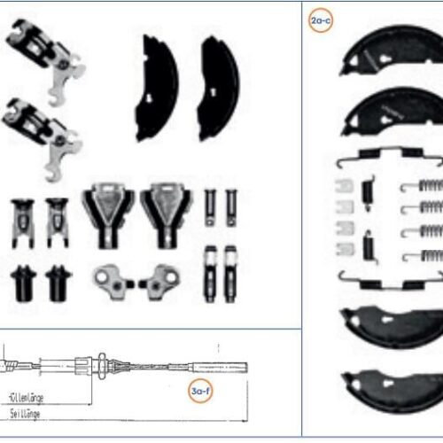 Bremssatz - AL-KO Ersatzteil-Nr. 1213885 - für Radbremse 1636 /1637