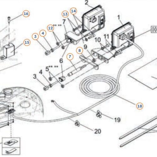 Reparaturset LED - AL-KO Ersatzteil-Nr. 1239109 - für ATC-Version als Nachrüstung