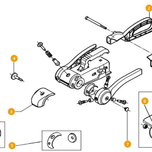 Reibbelag (vorne u. hinten) - AL-KO Ersatzteil-Nr. 1220757 - für AKS 3004 bis ETI 811342