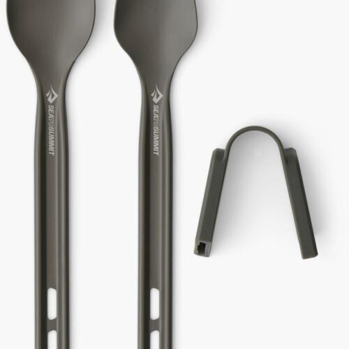 Sea to Summit Frontier Besteckset, 2-teilig, lang, grau