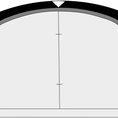 Brunner Skia Frontwall Sonnenvordach Vorderwand, 400cm