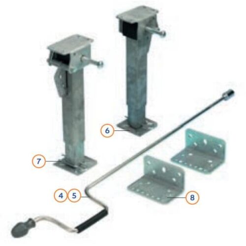 Auszugsrohr mit Bodenplatte - FAWO Ersatzteil-Nr. 01666T90535 - für Stütze Moca