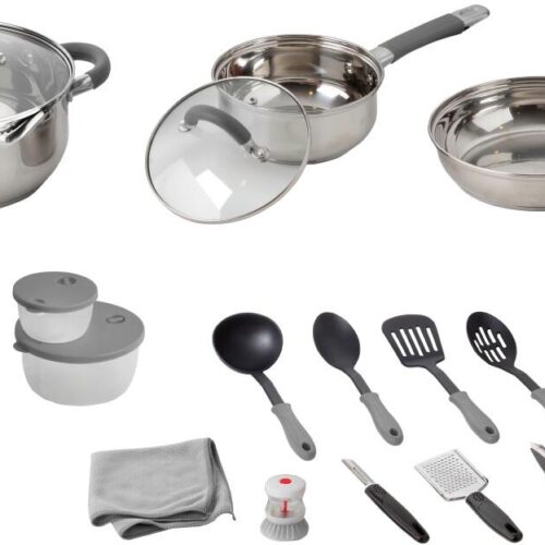 Brunner Omnibox Küchenset, 20-teilig, grau