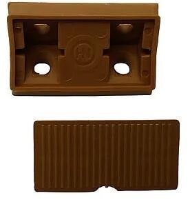 Möbelverbinder mit Abdeckplatte, 6er-Pack