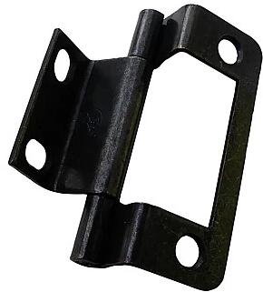 Klappenscharnier, gekröpft, brüniert, 51x35mm, 4er-Pack