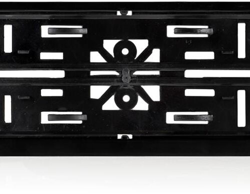 Alca Kennzeichenhalter für KFZ, schwarz