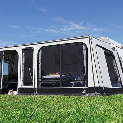 Wigo Rolli Plus Ambiente Spezial Markise inkl. Vorzelt (300cm) für Bürstner Premio Plus 440 TK