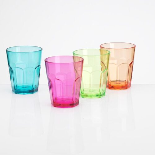 Flamefield Party Trinkglas-Set, 0,34L, 4-teilig