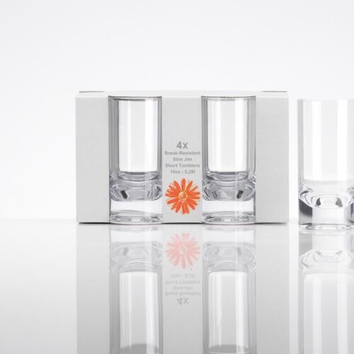 Flamefield Clear Longdrinkglas, 290ml, 4er Set