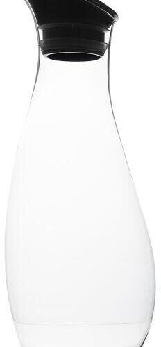 Gimex Karaffe mit Schwingdeckel, 1L, schwarz
