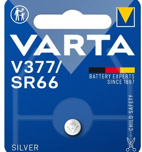 VARTA (V377) Silver Coin Hightech-Lithium-Knopfzelle, Uhrenbatterie