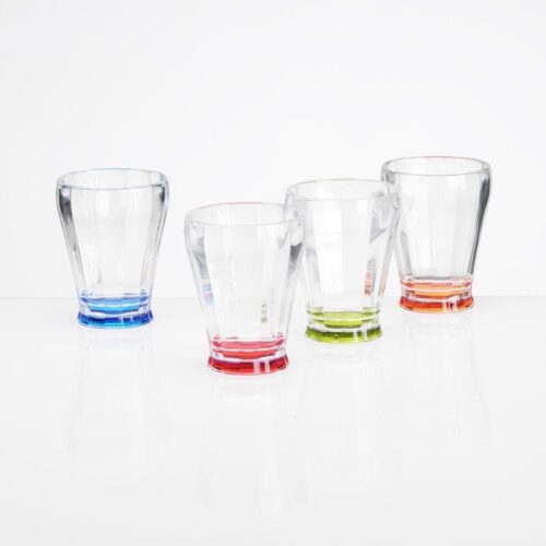 Flamefield Party Midi Trinkglas-Set, Acryl, 4-telig