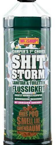 WOSHUP! SHITSTORM Toilettenzusatz, 1L, Tannen Duft