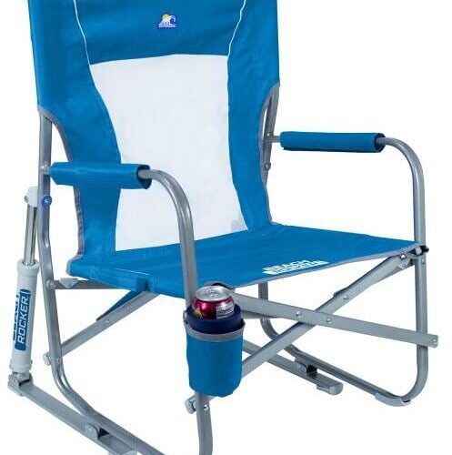 GCI Outdoor Beach Rocker Strandstuhl, blau