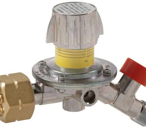 GOK Gasdruckregler für Abflammgeräte, verstellbar, 4bar