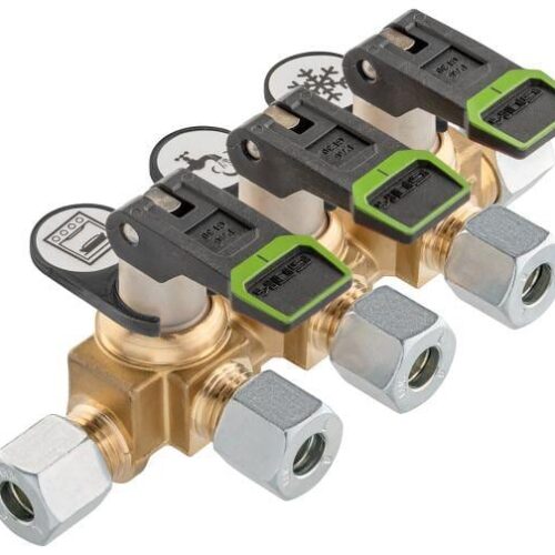 GOK Verteilerblock KSV-AB kurz, 3 Abgänge: ø 8mm, Anschlüsse: ø 10mm