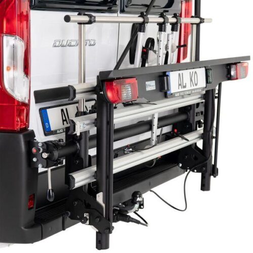 Sawiko Trigo Van Heck-Fahrradträger für Fiat Ducato mit 2 breiten Schienen, Standard Leuchten
