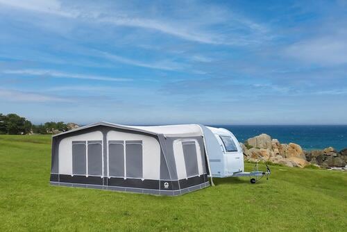 Reimo Palermo Wohnwagen-Vorzelt, (Gr.16), 1026-1050cm, 25/28mm Alu-Gestänge