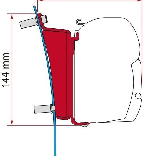 Fiamma F45 Adapter für Ford Transit (L3/H3) ab Bj. 2014