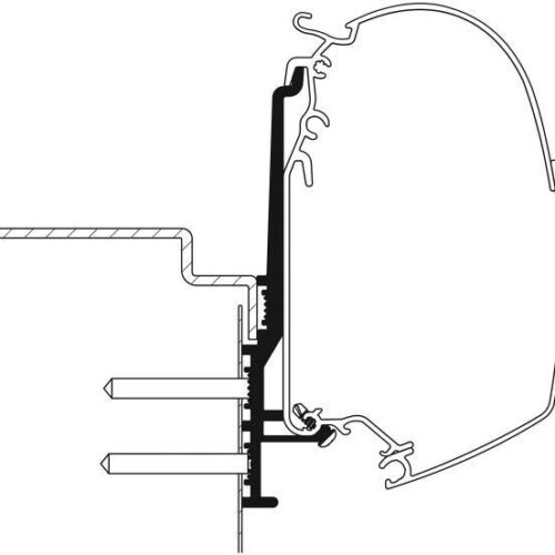 Thule Omnistor 5200 Adapter für Knaus Tourer CUV 500
