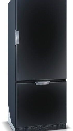 Vitrifrigo Slim 250 Kompressor-Kühlschrank mit Gefrierfach, 250L, 12/24V, 75W, schwarz