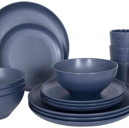 Bo-Camp Orville Geschirrset, 16-teilig, blau