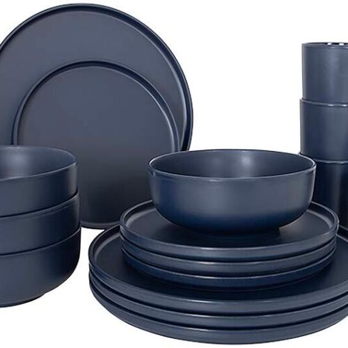 Bo-Camp Patom Geschirrset, 16-teilig, blau